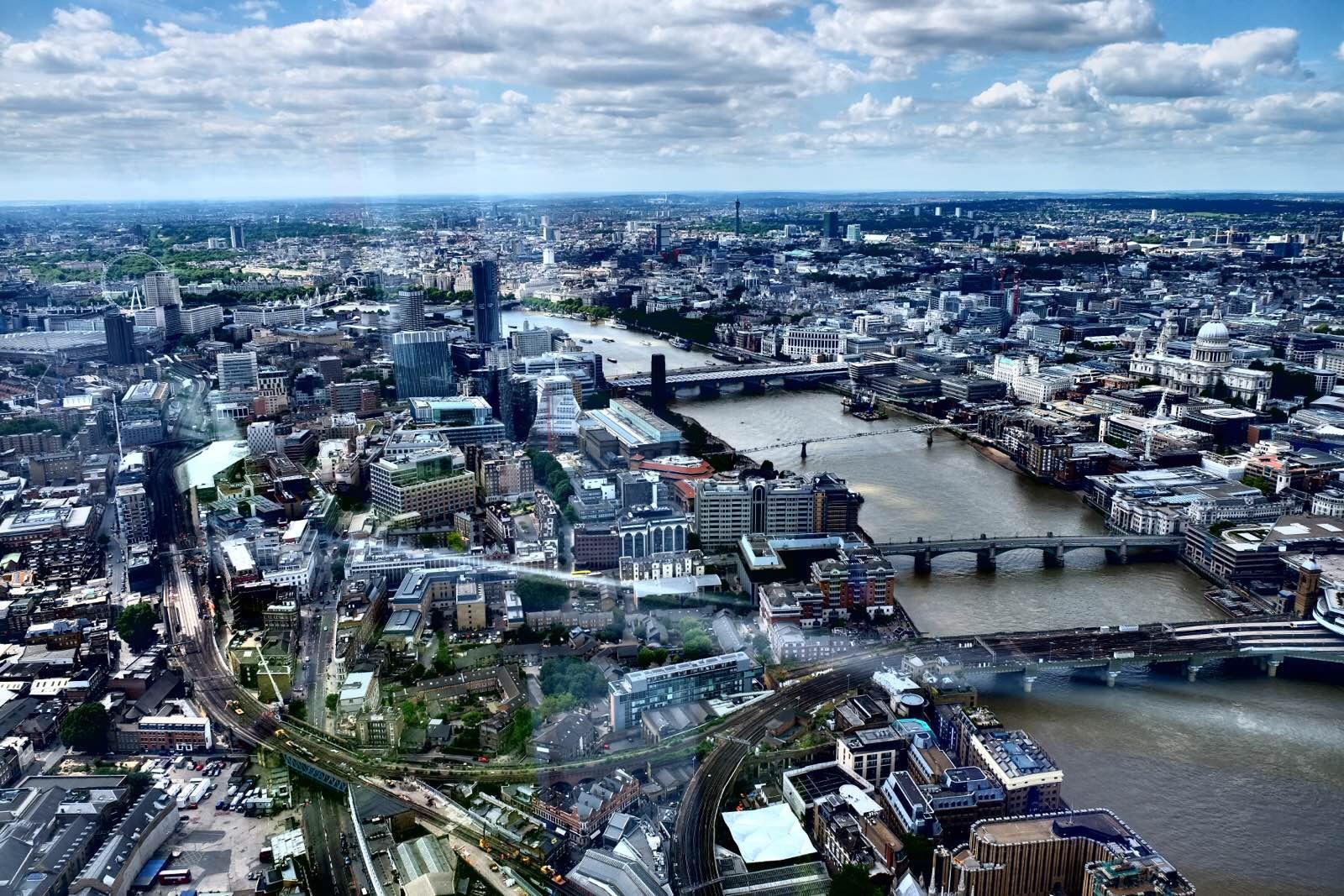 【携程攻略】伦敦碎片大厦景点,the view from the shard"碎片"