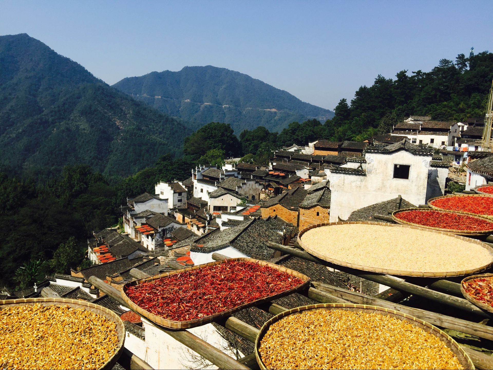 【携程攻略】江西婺源篁岭景点,篁岭的晒秋真的太美了