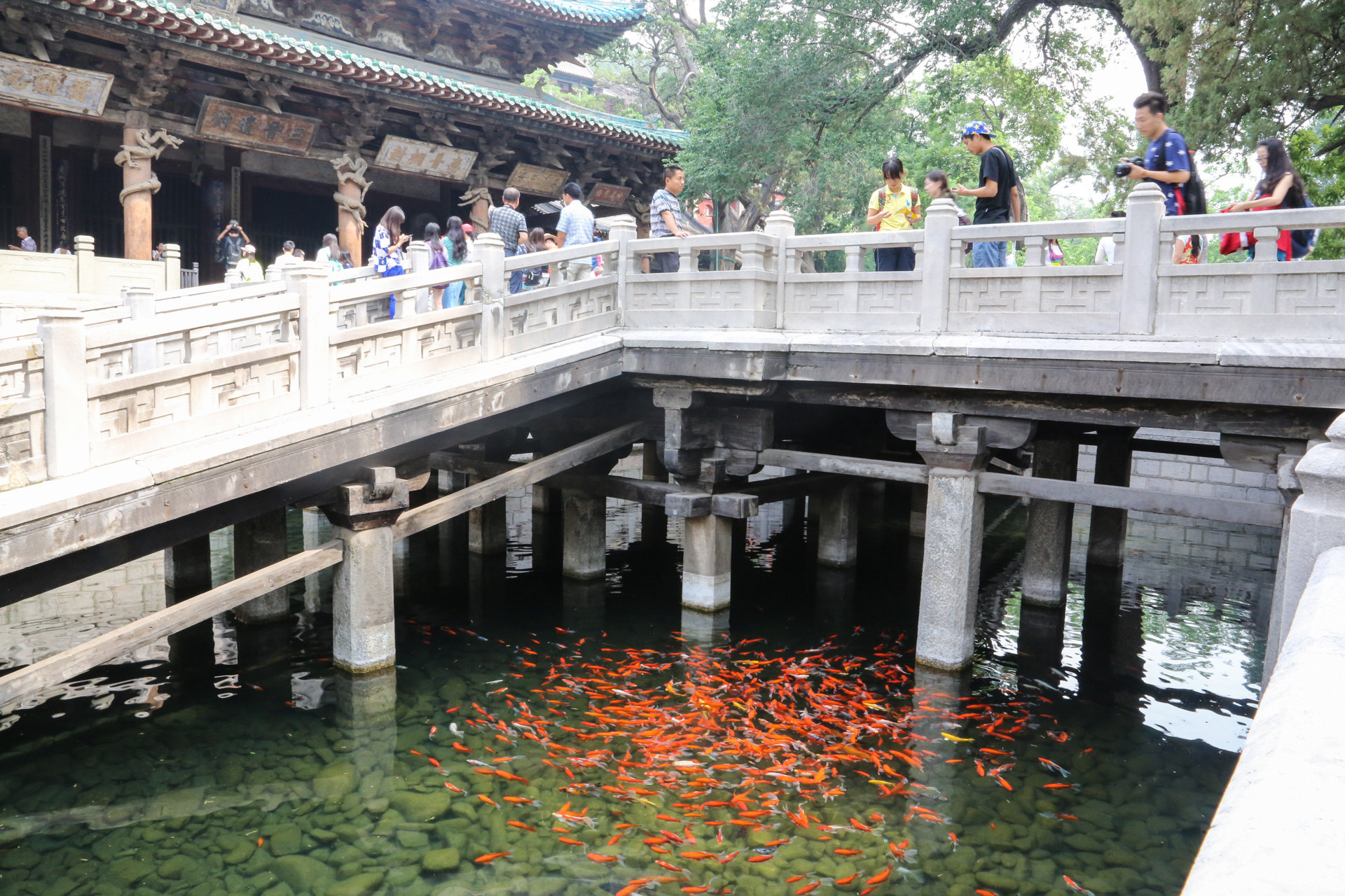 晋祠的三大国宝’级建筑:献殿,鱼沼飞梁和圣母殿,及‘晋祠