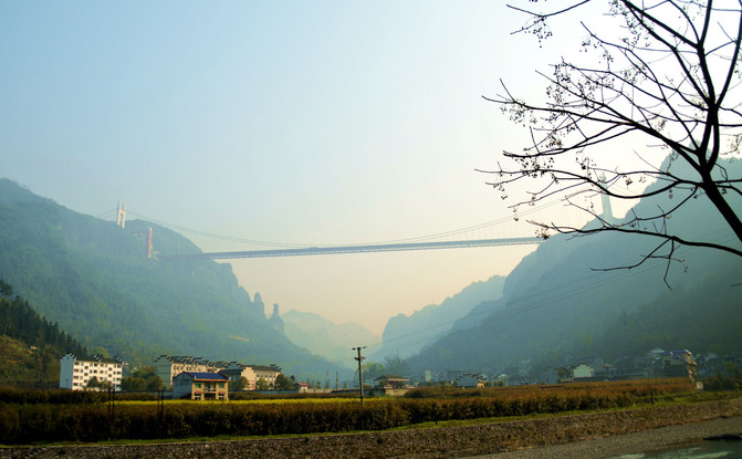 湖南,矮寨旅游.