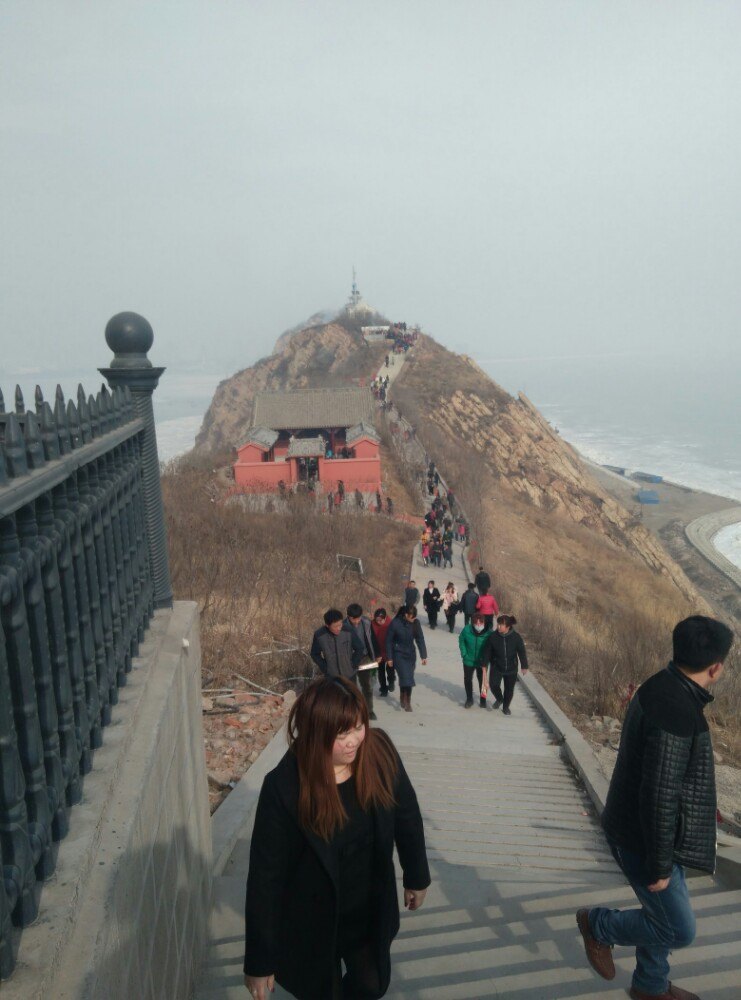 【携程攻略】锦州笔架山景点,天桥奇观,涨潮见海水,落潮现天桥.