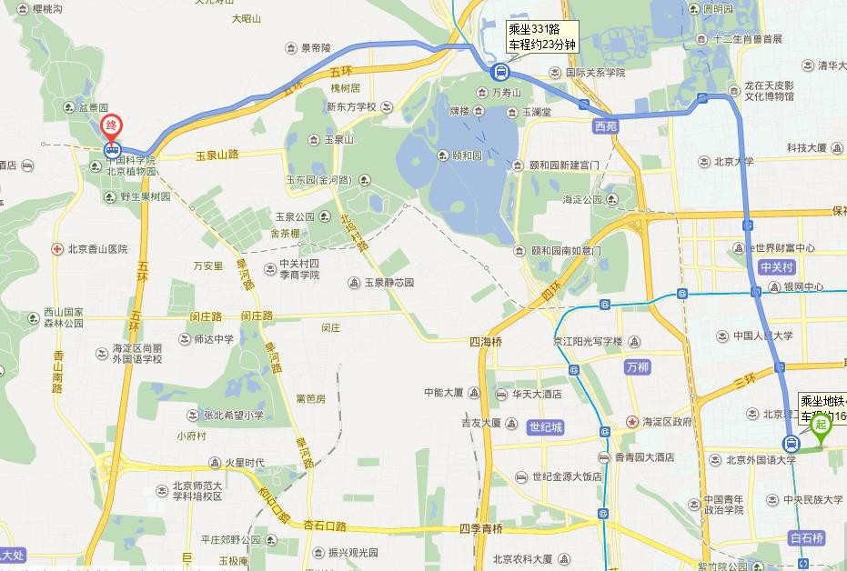 北京植物园攻略