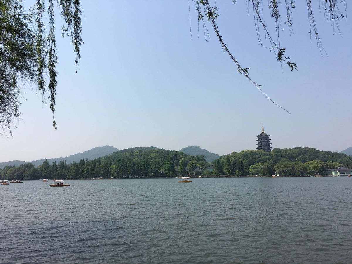 西湖玩下来 给我的最大感觉就是大 真的很大 因为我和家人全程是徒步 从白堤断桥残雪一路走 光是白堤走下来都觉得遥遥无期 途经浙江博物馆 文澜阁 西泠印社 然后走到苏堤上 个人认为苏堤比较美 比如曲院风荷 是张艺谋导演的最忆西湖的表演地点 我记得跑男第一季王宝强掉进西湖 应该是在这里 这个季节荷花有些凋零 不过还有一些荷花盛开 终于走完了苏