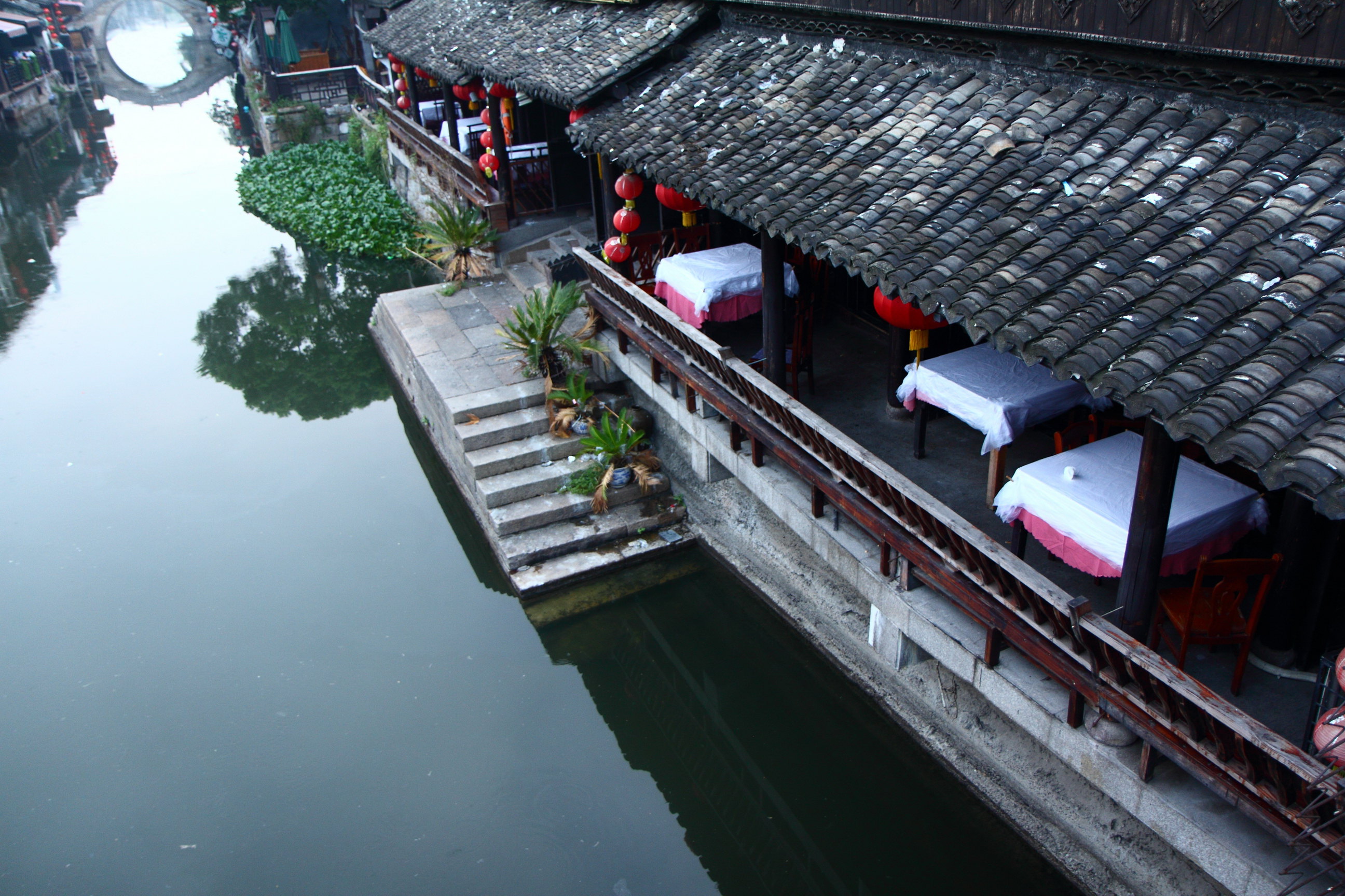 西塘风景区 烟雨长廊             