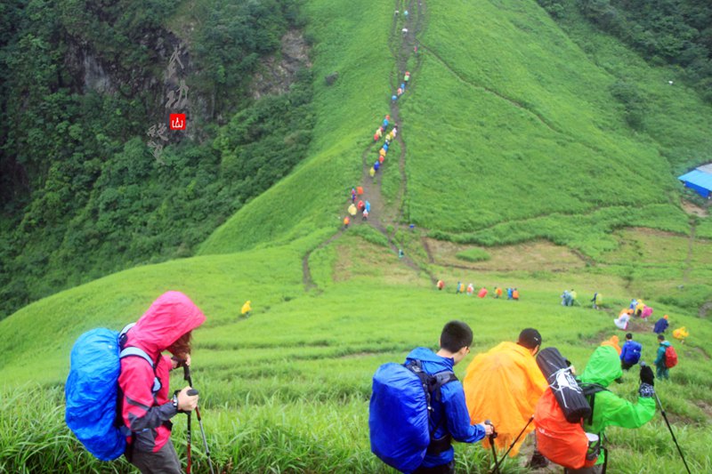 风雨武功山,最美绝望坡