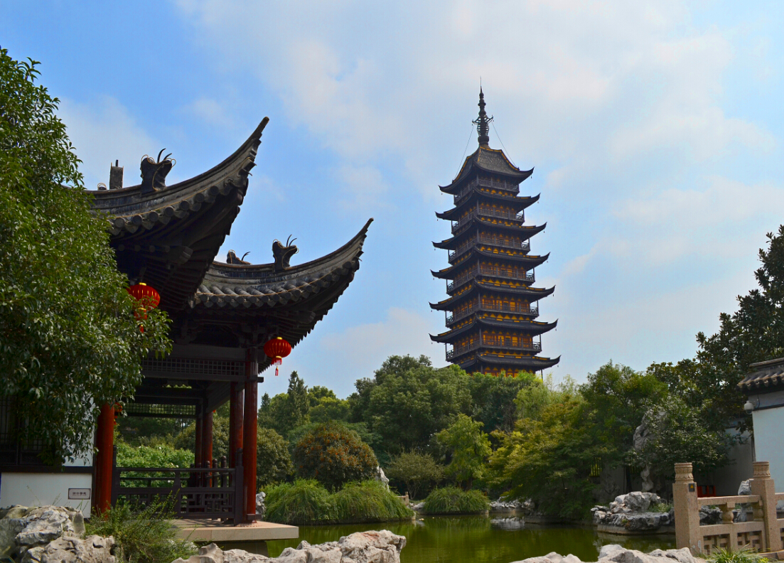 新建的古典式园林图片