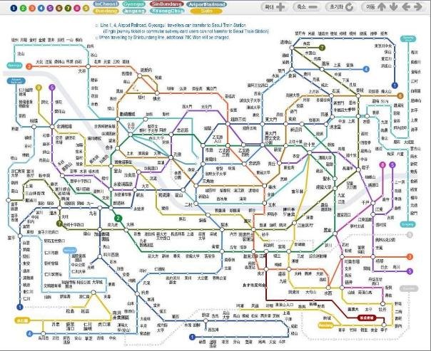 首尔交通线路,首尔旅游交通,首尔交通状况\/公交