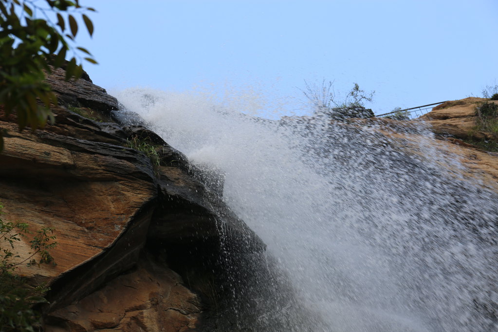 船山飞瀑,连云港经典山水