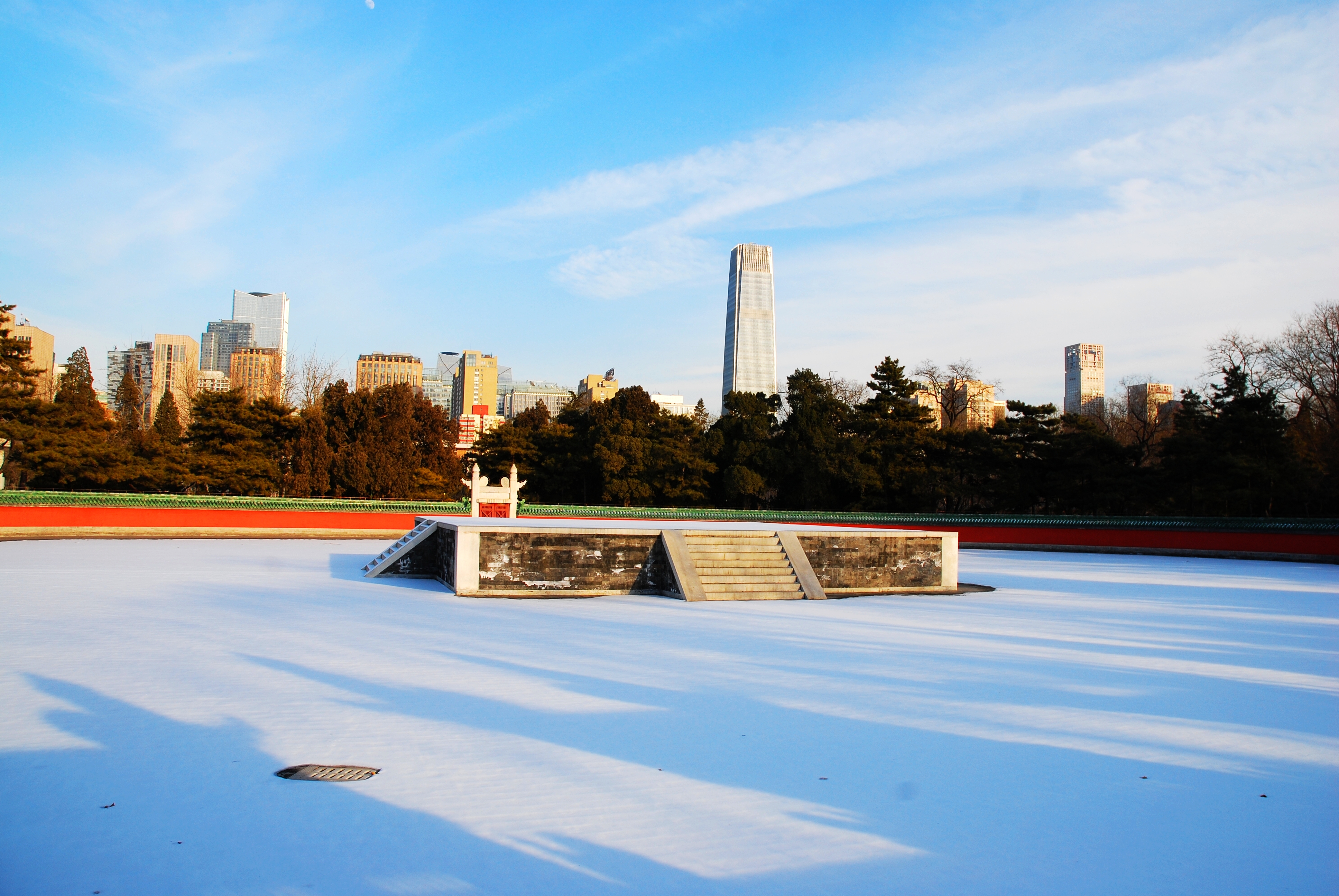 日坛初雪(偷窥版)!