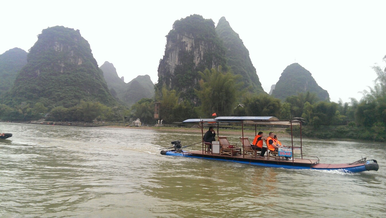 漓江下游 印象-刘三姐剧场 小船漂游