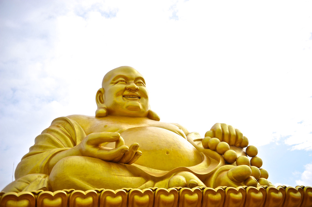 弥勒佛乃是未来之佛祖,其证道之地又被称之为极乐世界的兜率天净土