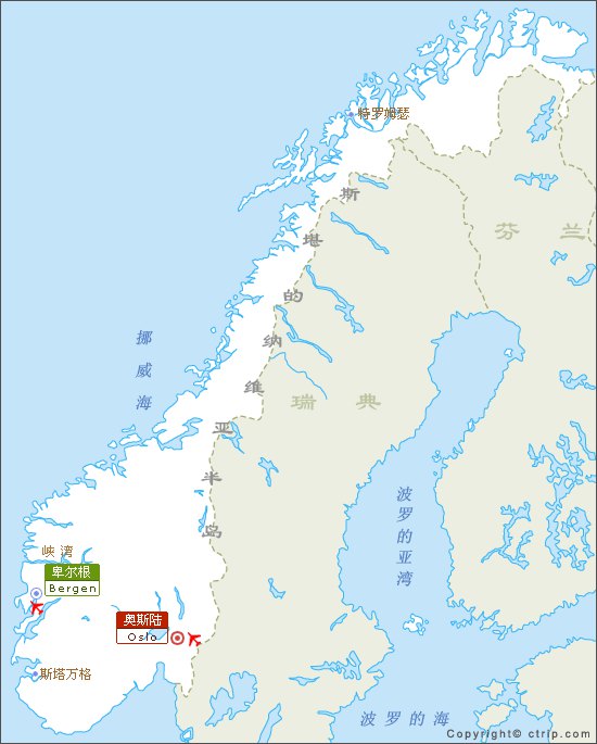 挪威地图