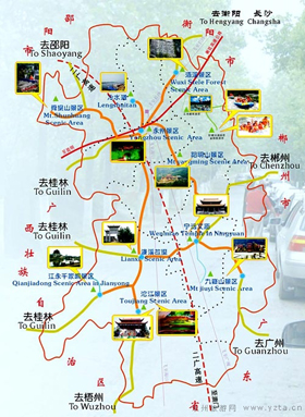 (永州旅游景区全图)