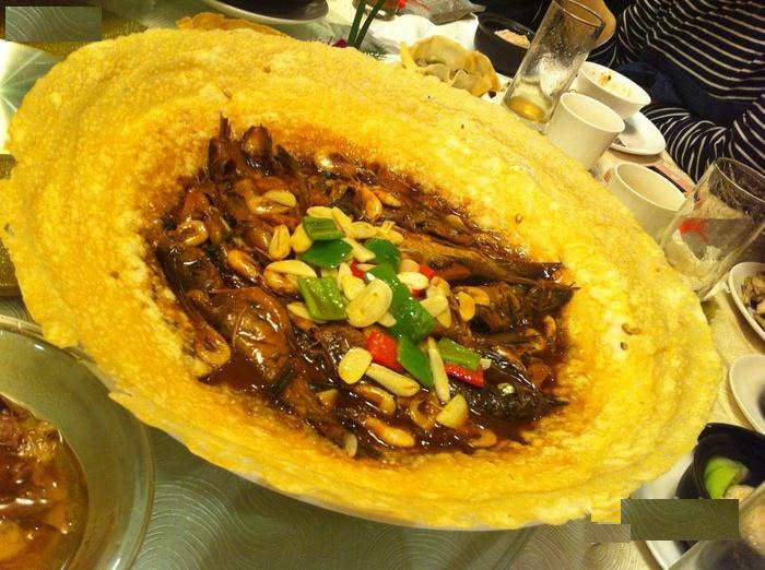 拖人腿的洪泽湖小鱼锅贴