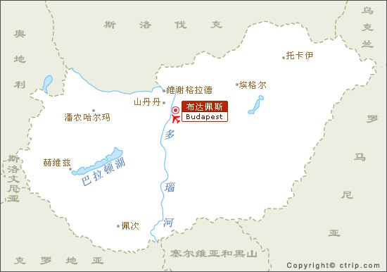 匈牙利地图