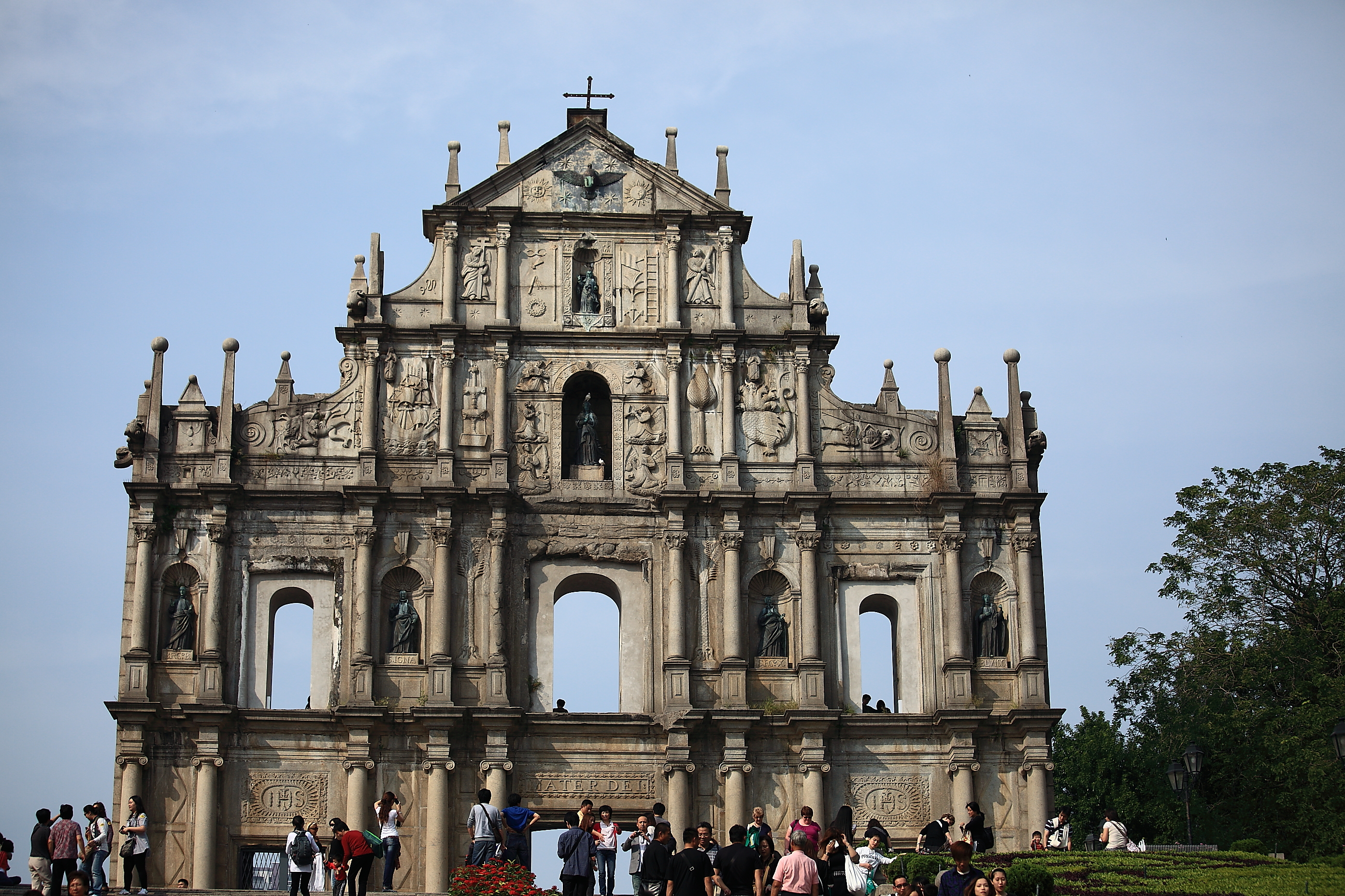 大三巴牌坊手绘
