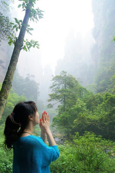 小女驴的处女自助游献给了张家界/自拍 风景照