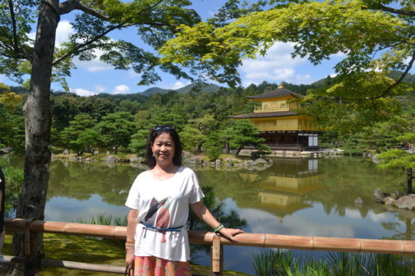 日本,京都的金阁鹿苑寺.