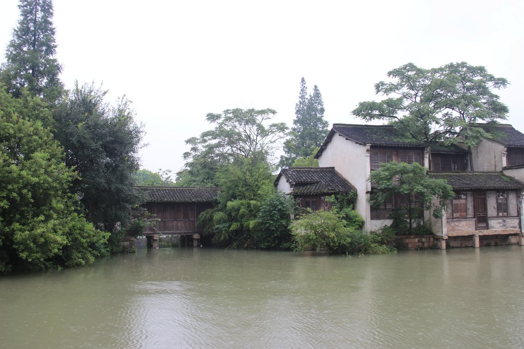 雨中漫游江南古镇-乌镇(西栅)的特景,水景,亱景