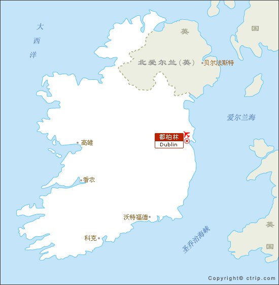爱尔兰地图