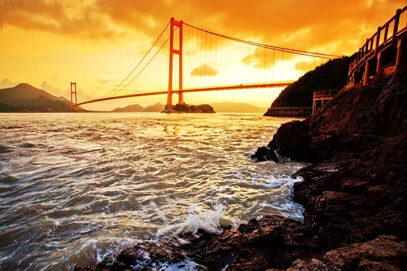 册子岛月亮湾景区图片