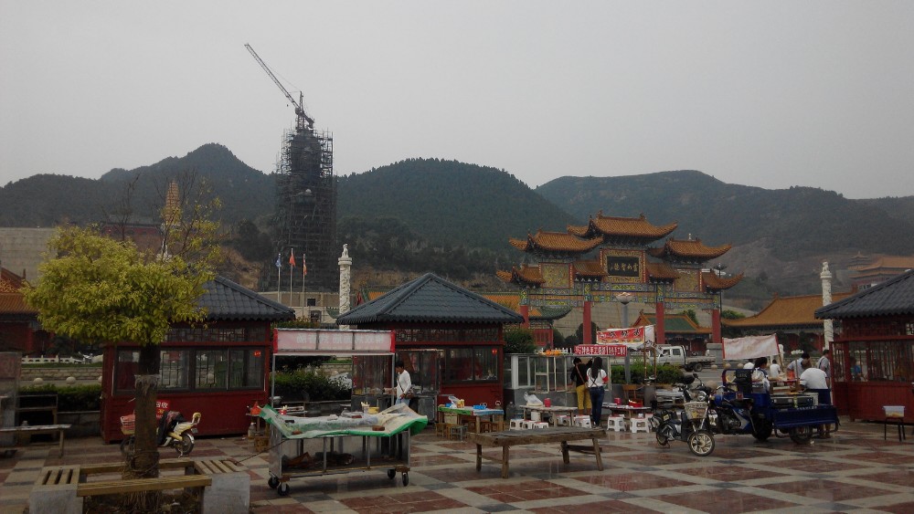 中秋节雨游灵山寺