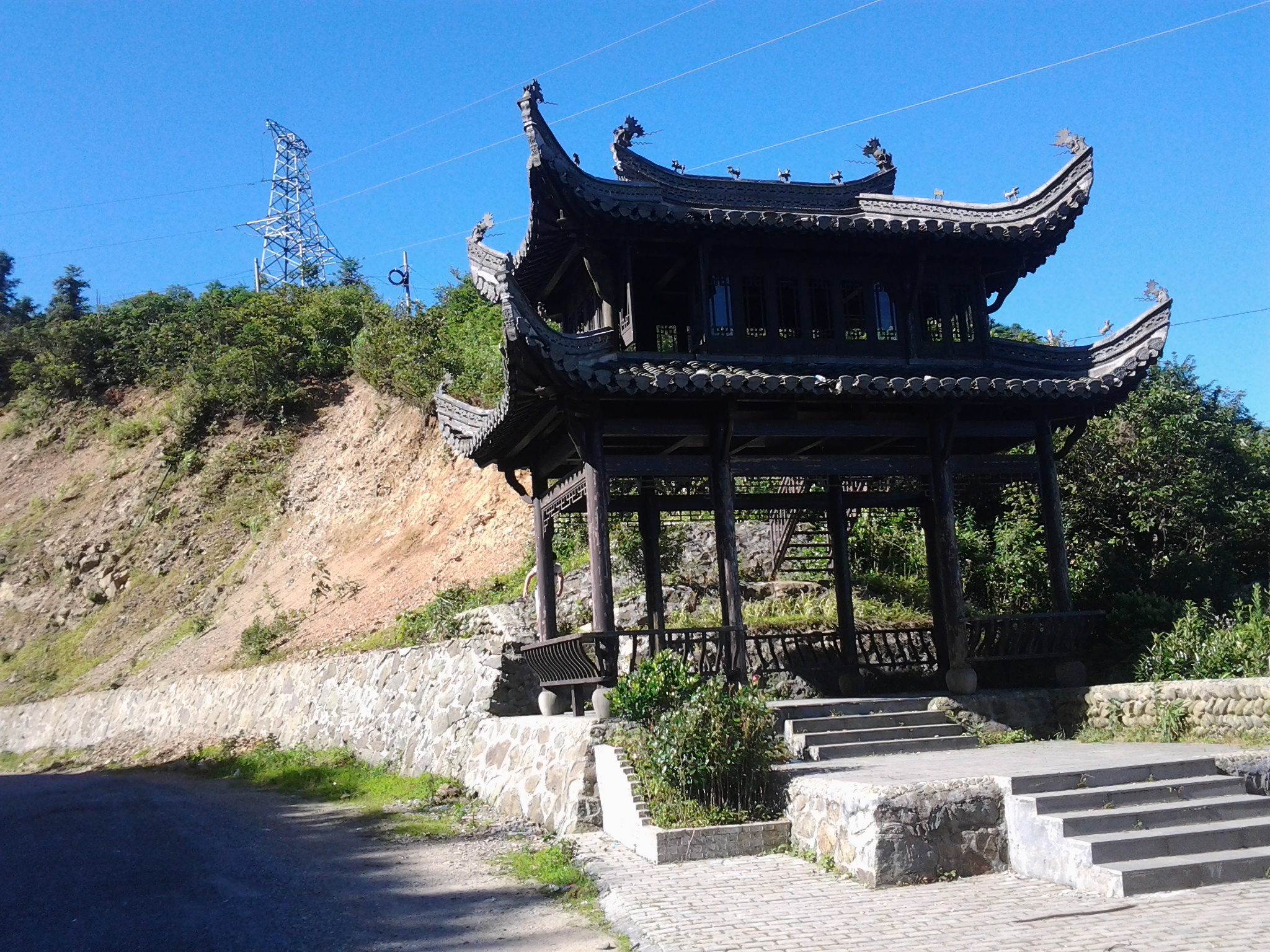 白际观景亭 黄山白际
