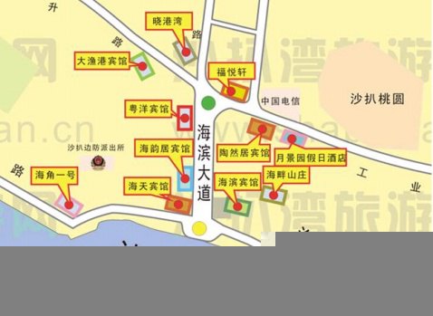 海湾酒店(绝对四星级标准)海天渡假村,尚柏酒店,凯丽达酒店,海悦酒店