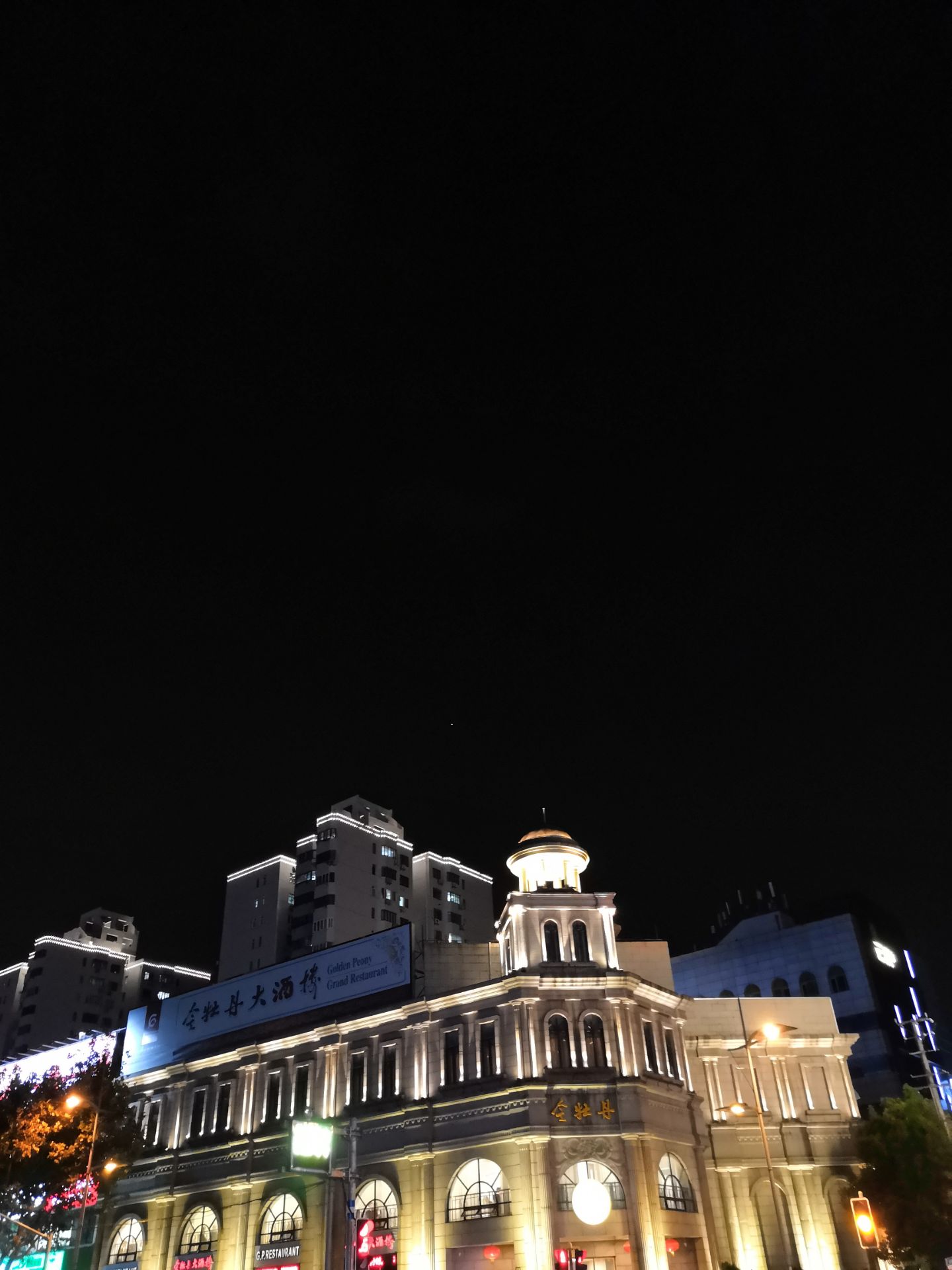 金牡丹大酒店也是一家比较传统的酒店店堂面积很大不值得也是挺富丽