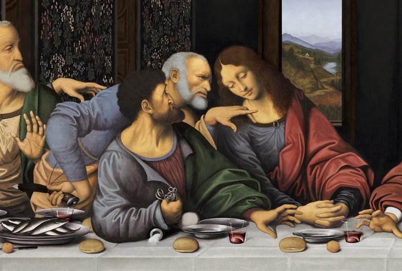 芬奇的最后的晚餐是世界上最著名的壁画之一关于它有各种各样的思考