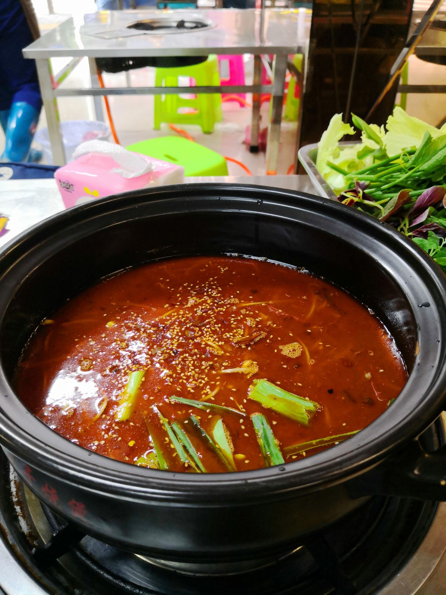 豆豉做火锅是贵阳又一奇葩的吃法但是真的很好吃呢非常开胃下饭吃了三