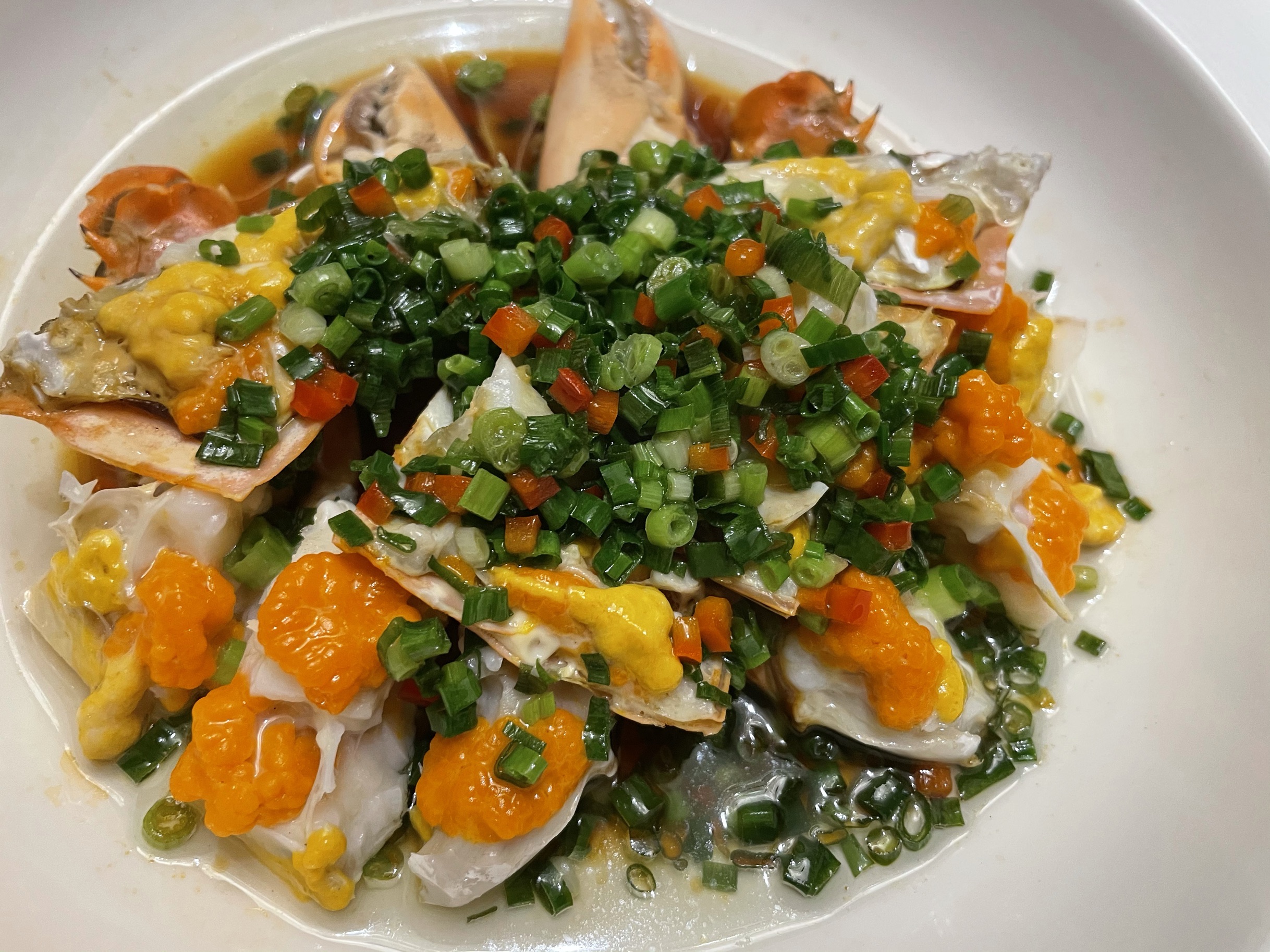 葱油膏蟹现在只