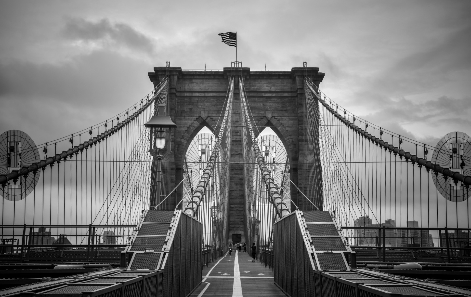美国纽约布鲁克林大桥图片1440x900分辨率下载,美国纽约布鲁克林大桥图片,高清图片,壁纸,自然风景-桌面城市