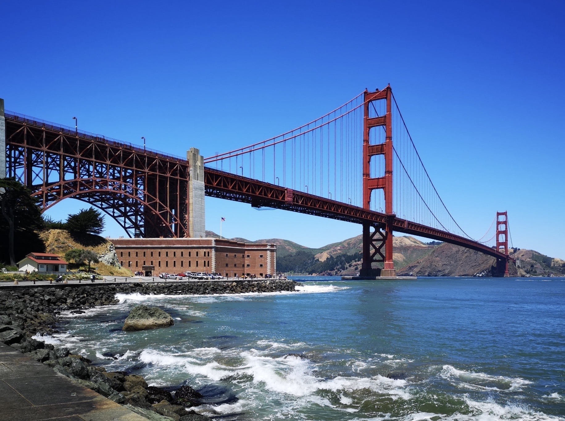 美国加州金门大桥4K风景壁纸-千叶网