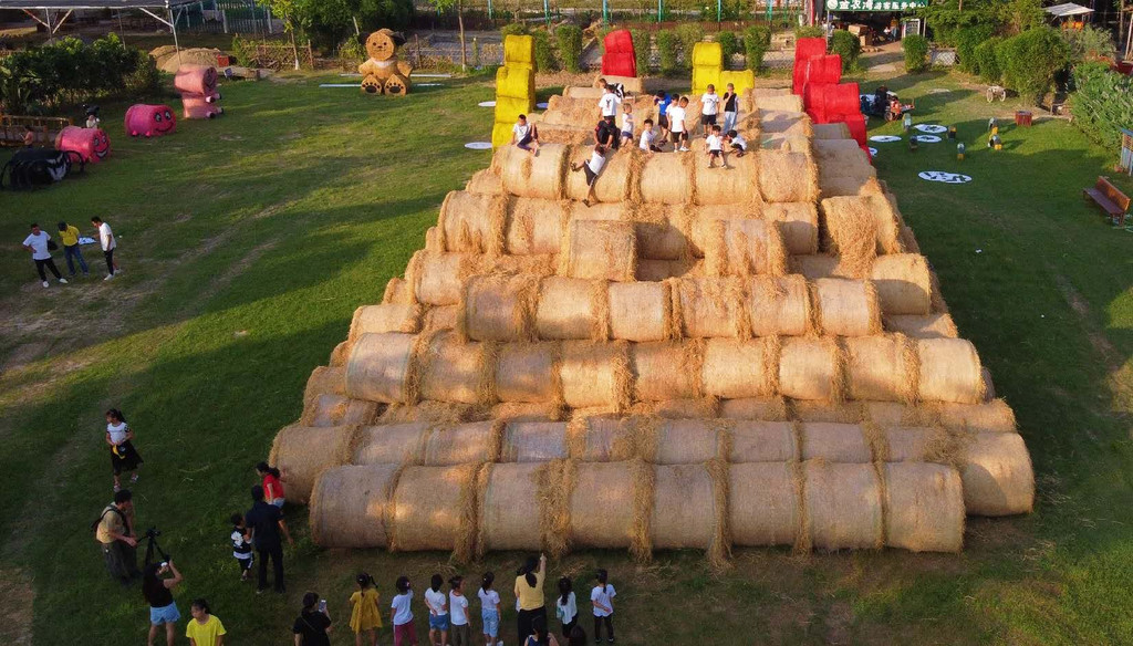 厦门秒出大片的草垛乐园,稻香回到最初的地方