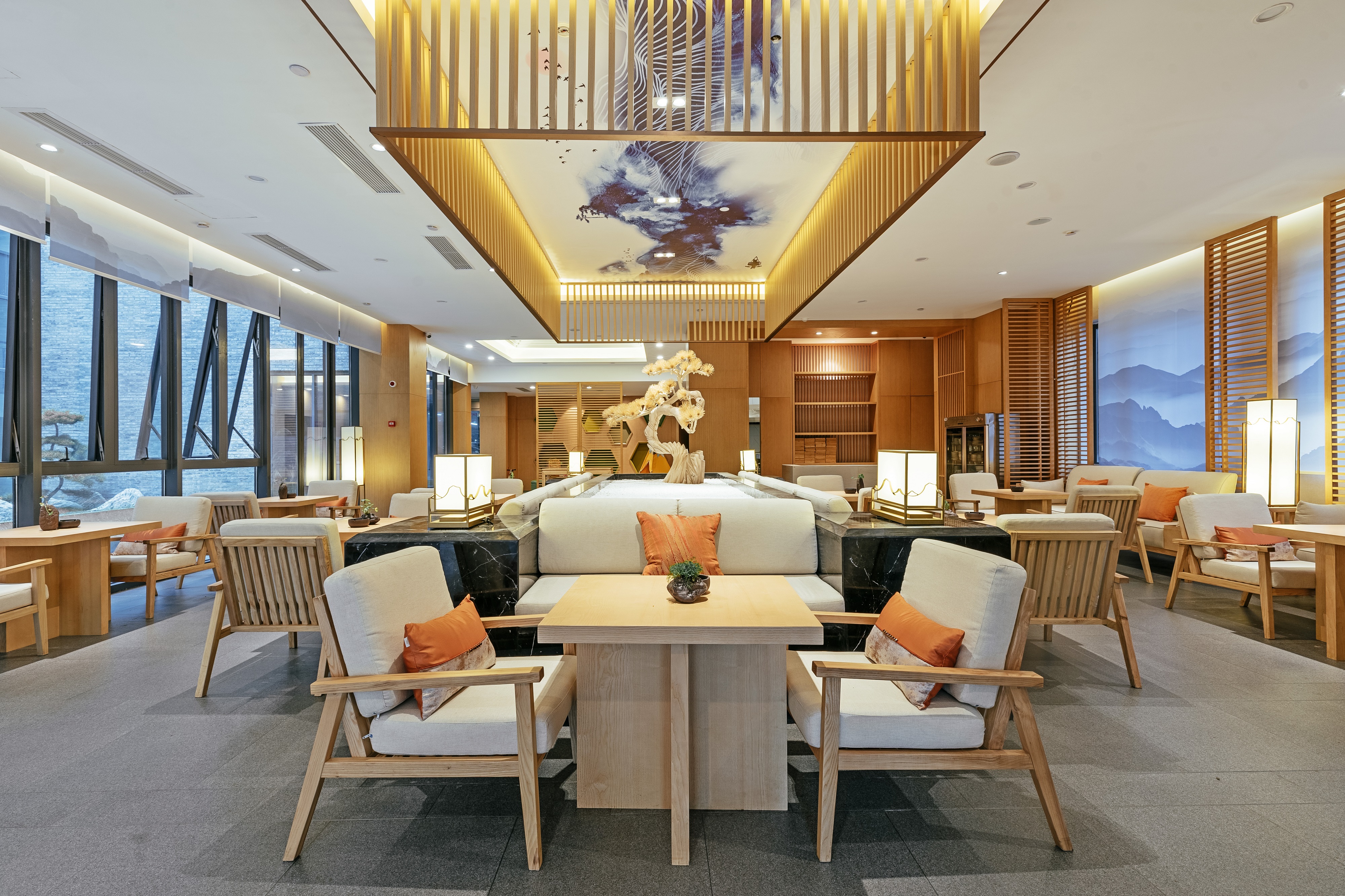 浮生宿迹·民宿(峨眉山黄湾游客中心店)·早餐厅 自助餐 直线距离286m