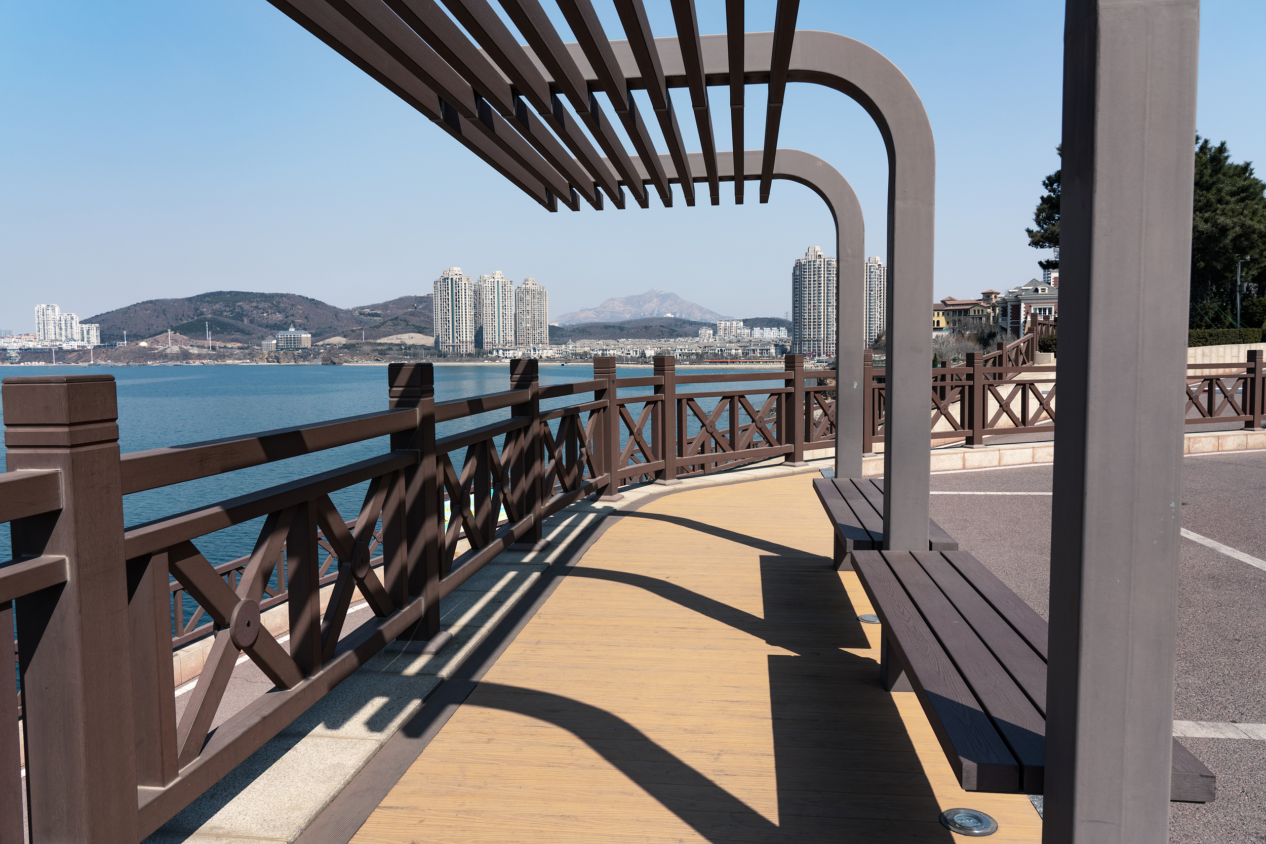 다롄 2일 투어: 방추도의 해안 풍경, 빈하이루 거리의 봄 풍경