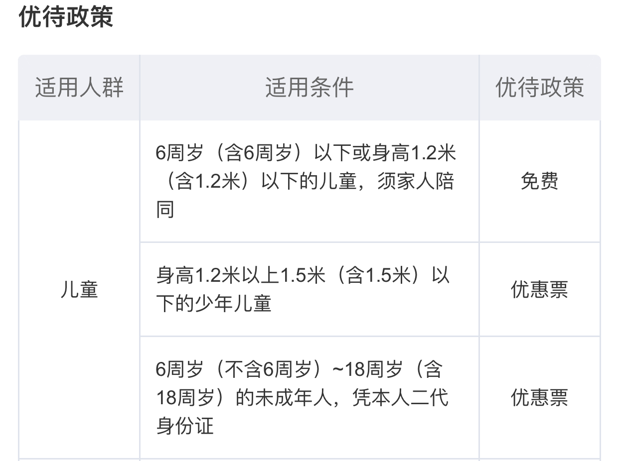 年齡12歲,但身高超過1.5米算兒童票嗎