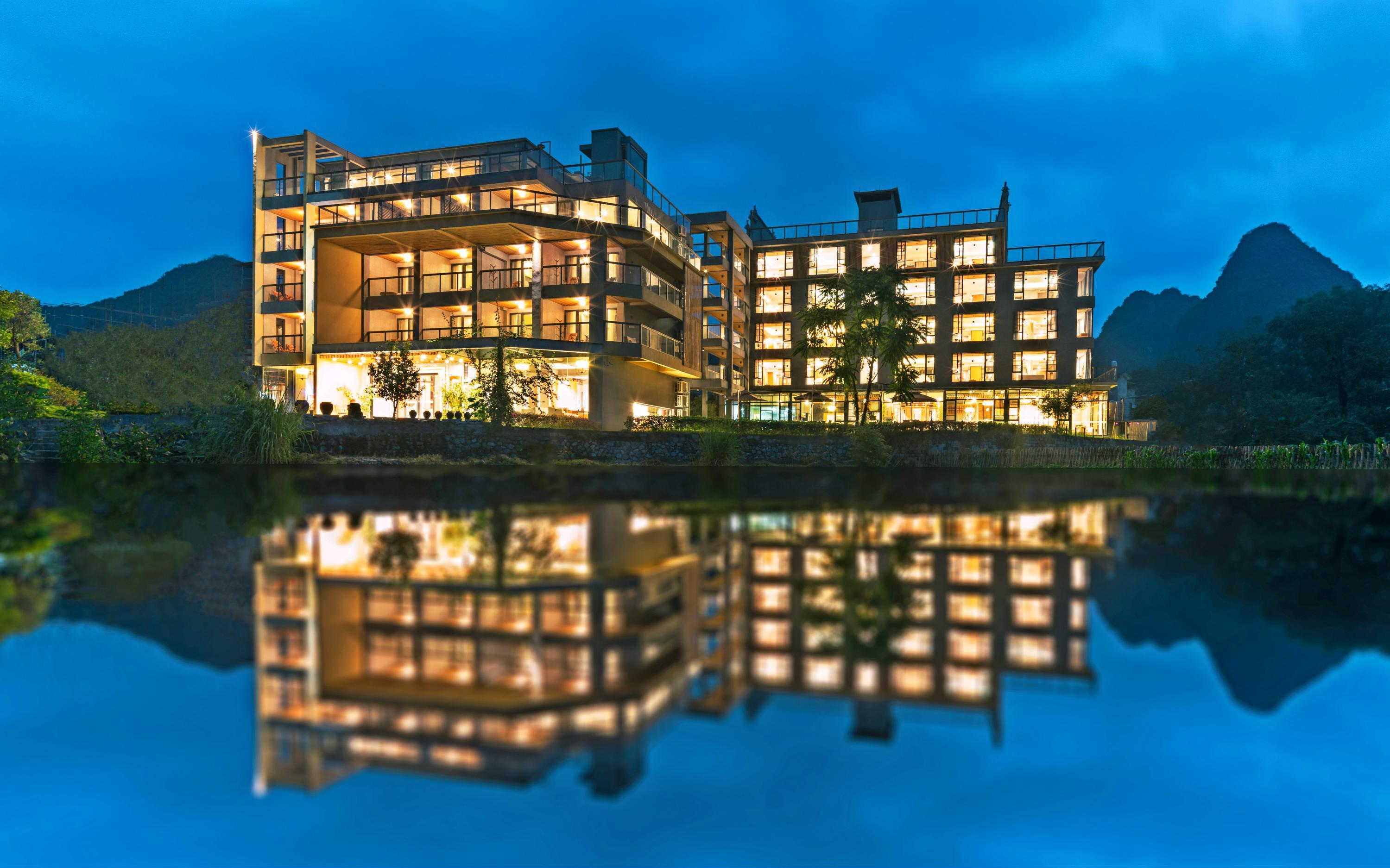 竹窗溪语禅艺度假酒店(阳朔十里画廊遇龙河店)·餐厅 直线距离920m