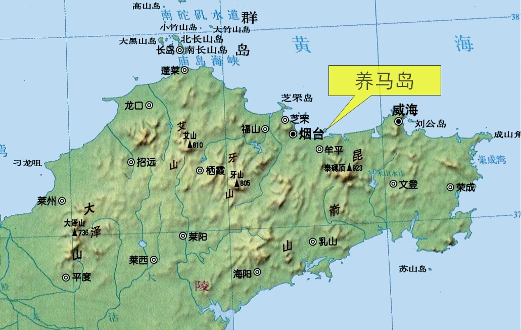 养马岛地图详细图片