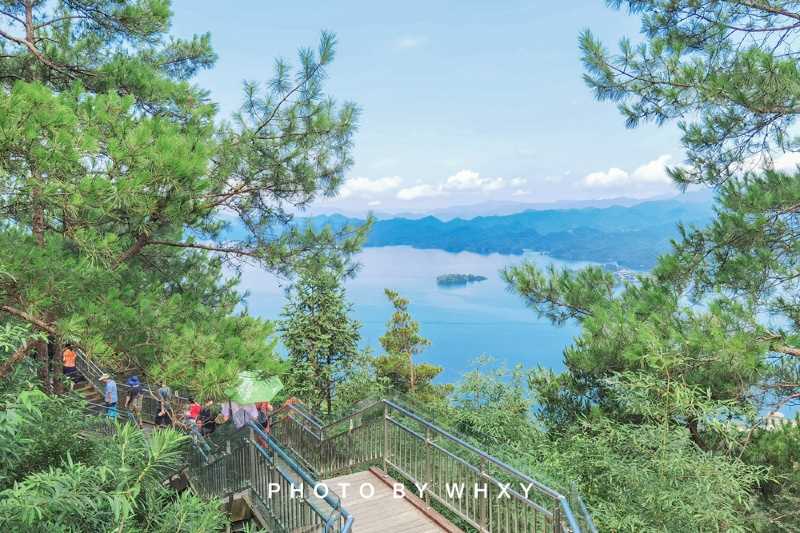 千島湖天嶼山觀景臺登高望遠網紅打卡地