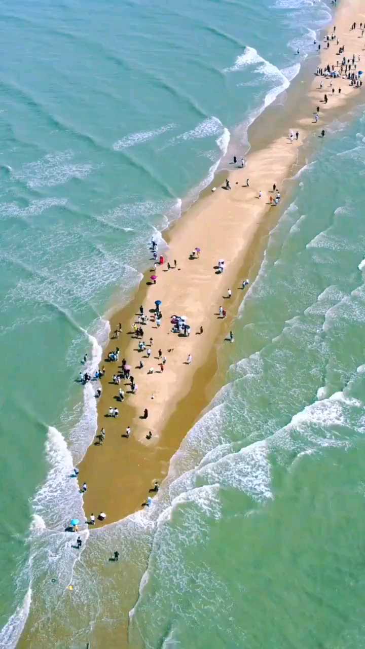 【神奇的浮水沙滩| 东山岛 鱼骨沙洲 】 98日出日落,潮