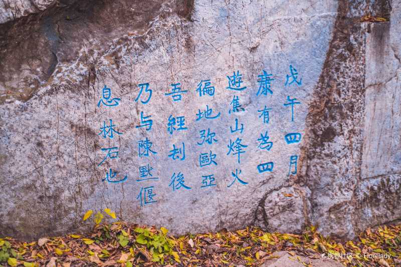 镇江焦山天然石刻书法展临江摩崖石刻