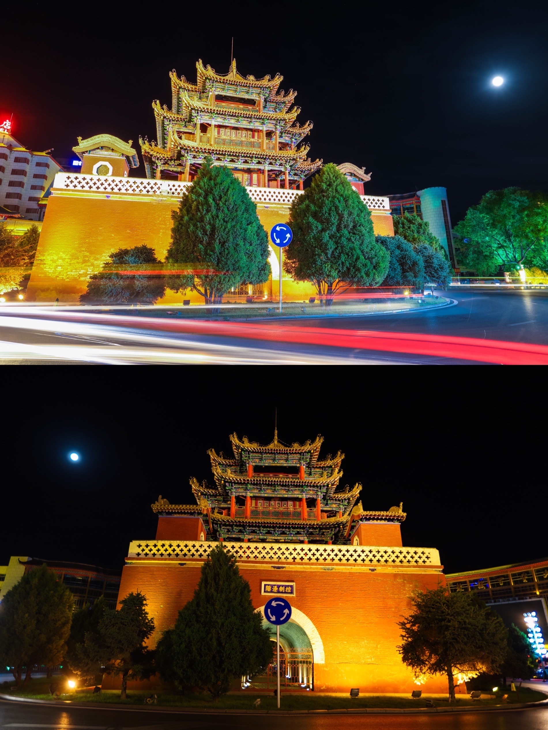 宁夏中卫夜景图片