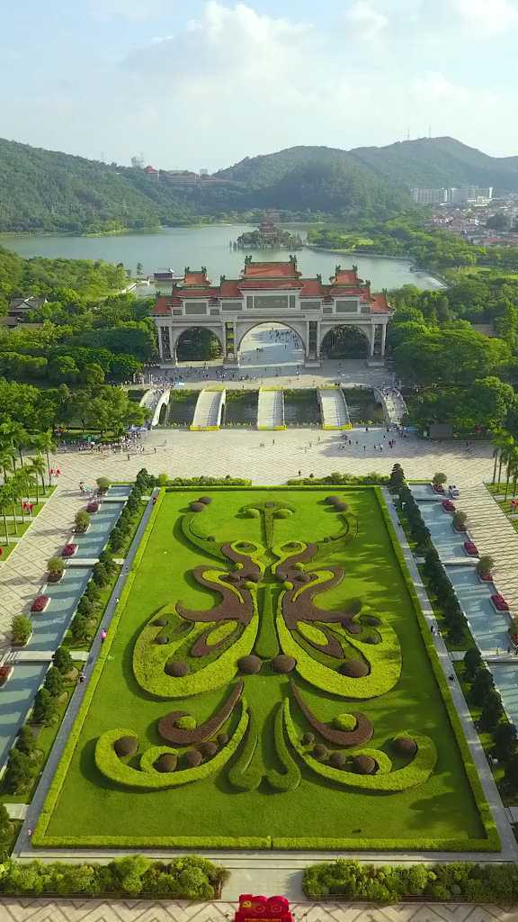 佛山怎么玩 航拍号称亚洲第一牌坊的顺峰山公园,免费又好玩你来过