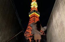 东京塔拍照打卡圣地-停车场上楼