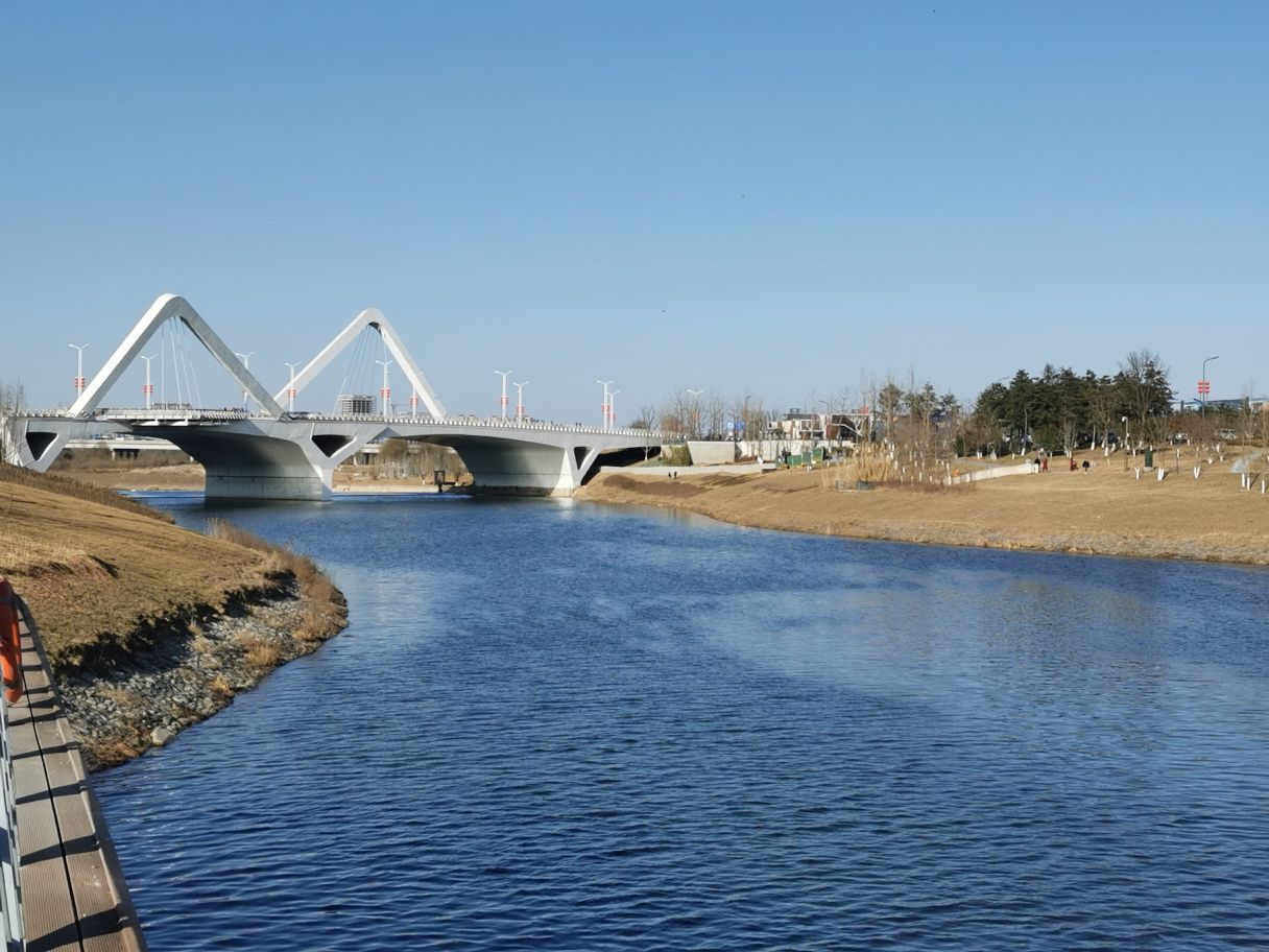 咸阳河堤路湿地公园图片