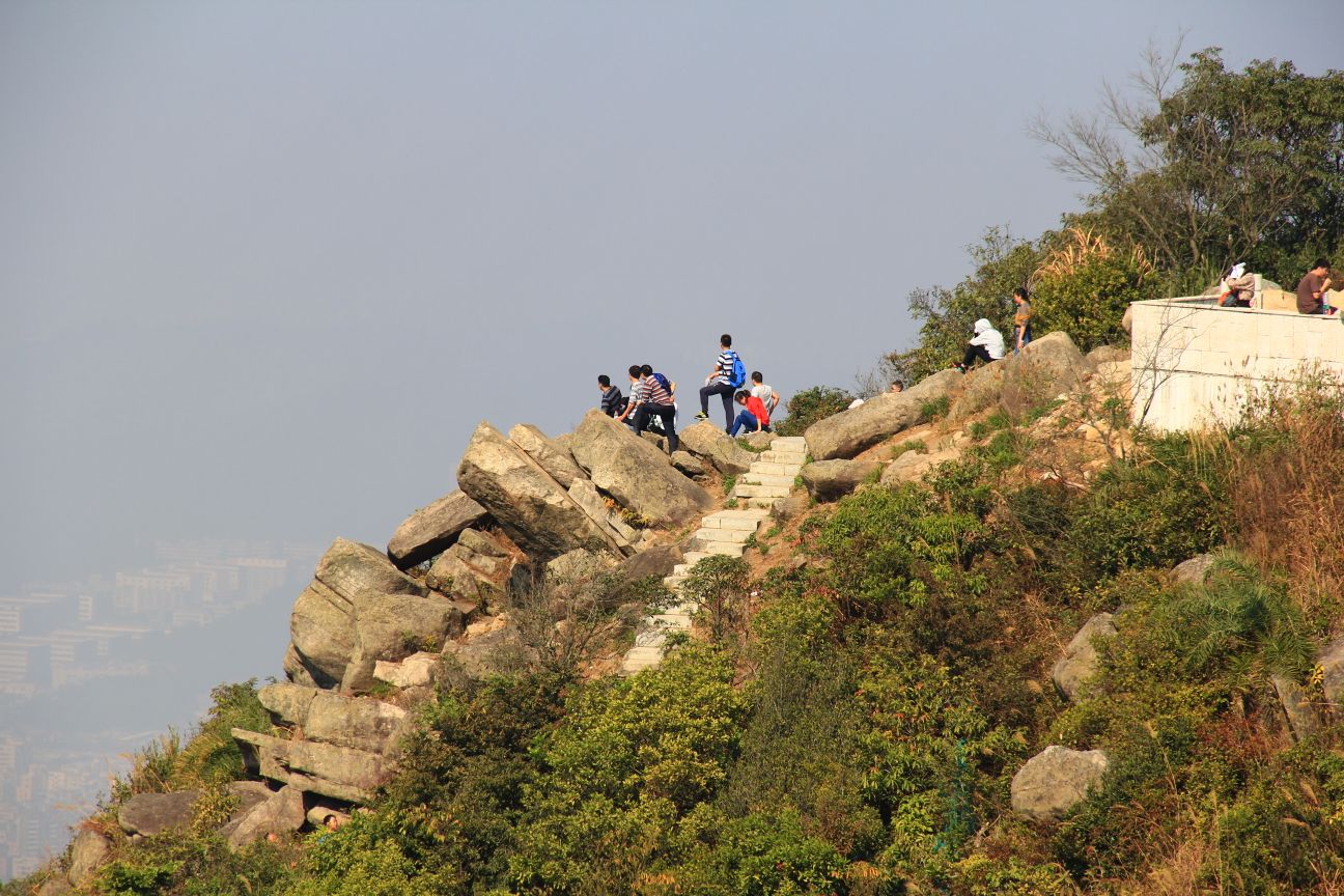 【攜程攻略】深圳羊台山森林公園景點,第一次去陽臺山,就想好了路線