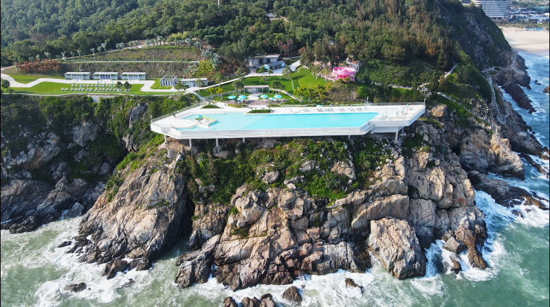 阳江北洛秘境悬崖泳池仿佛闯入无人之境