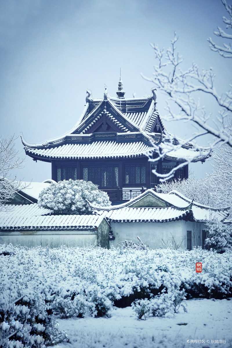 常熟劍門藏海寺雪景雪後古寺愈顯淨美